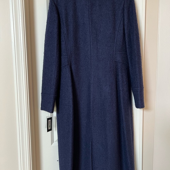Kenneth Cole nwt blue purple midi coat- large - Picture 3 of 10